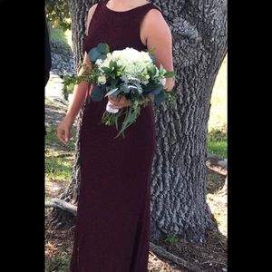 wine/ Burgundy Prom dress